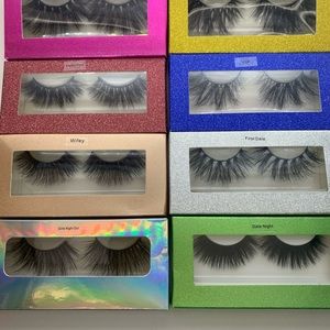 Mink eyelashes 18-22mm and 25mm lengths